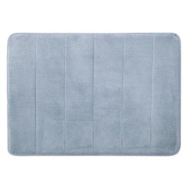 Imagem de Tapete De Banheiro Super Soft Antiderrapante Azul Camesa