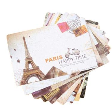 Imagem de Cartão postal de viagem retrô vintage Halloluck 90 peças para colecionar valor, cartões postais vintage colecionáveis, 9 designs diferentes