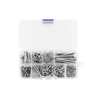 Imagem de Kit de parafusos para guitarra elétrica, 226 peças (9 tipos) com molas para ponte de guitarra elétrica, pickup, pickguard, afinador, interruptor, placa de pescoço, botões de alça de guitarra e acessór