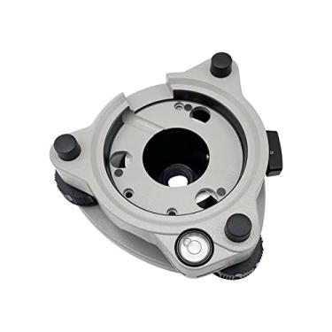 Imagem de Cinza Tribrach sem plummet óptico para estação total 5/8 instrumentos de pesquisa cinza