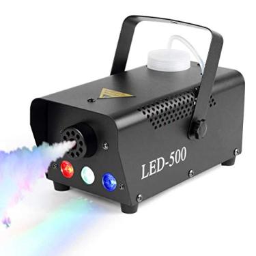 Imagem de Yajun Máquina de neblina com luz de LED, controle remoto sem fio, efeito de luzes coloridas para festa de casamento, ejetor de neblina