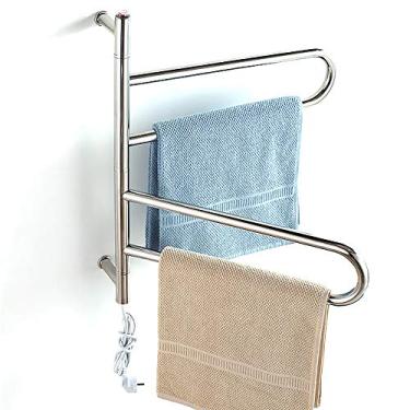 Imagem de Yajun Aquecedor de toalheiro aquecido à prova d'água banheiro montado na parede aquecimento elétrico Toalheiro 610 * 560 * 120mm