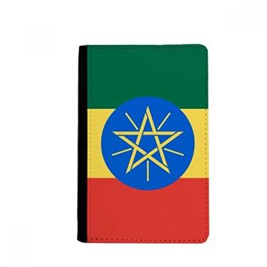 Imagem de Porta-passaporte com bandeira nacional da Etiópia para país da África Notecase Burse capa carteira porta-cartão, Multicolor