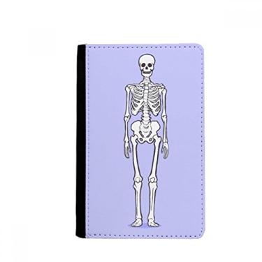 Imagem de Porta-passaporte com estrutura óssea para corpo humano Notecase Burse capa carteira porta-cartão, Multicolor
