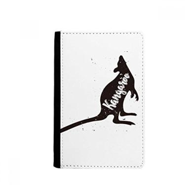 Imagem de Porta-passaporte canguru preto e branco animal Notecase Burse capa carteira porta-cartão, Multicolor