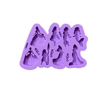 Imagem de Confeitaria dos Moldes, R314 Molde de silicone princesas resina decoração