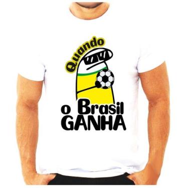 Imagem de Camiseta Copa Do Mundo Brasil Flork Meme Divertido - Vidape