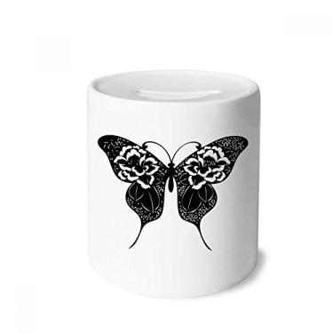 Imagem de DIYthinker Caixa de moedas de cerâmica com asas de rosa para presente de cofrinho