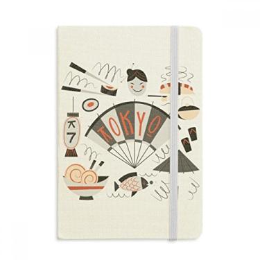 Imagem de Caderno japonês Sushi Geisha Japão, Tóquio, Oficial em Tecido Rígido, Diário Clássico
