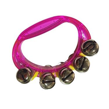 Imagem de YIJU de pandeiro de mão, mini pandeiros de percussão tambor de percussão portátil instrumento de musical para adultos crianças, ROSA