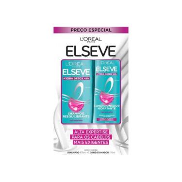 Imagem de Elseve Kit Shampoo 375ml+Condicionador 170ml Hydra Detox - L'oreal