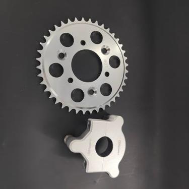 Imagem de CDHPOWER Adaptador de cubo traseiro de 1,25 polegadas e roda dentada CNC - para kit de motor de 2 tempos 66cc/80cc/48cc... (roda dentada CNC 40T)