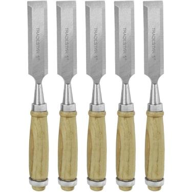 Imagem de Kit 5 Kit 5 Formão Madeira Corte Entalhe 1 Pol 25 Mm