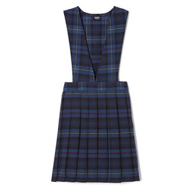 Imagem de French Toast Suéter com decote em V para meninas, Xadrez azul e vermelho, 6