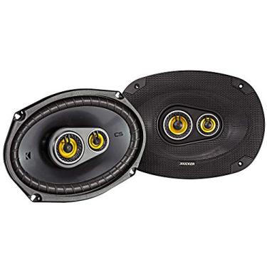 Imagem de Kicker Par de alto-falantes coaxiais de áudio automotivo CS Series 150 watts, 15 x 23 cm, preto