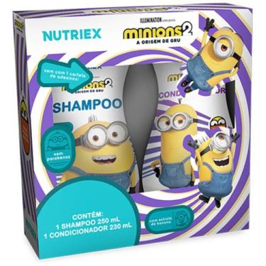 Imagem de Kit Minions Com Shampoo 250ml E Condicionador 230ml Nutriex