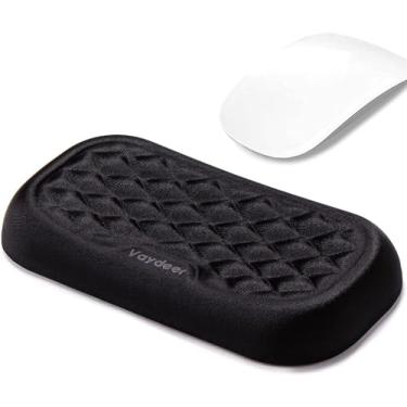 Imagem de Vaydeer Almofada de descanso de pulso para mouse, suporte de descanso de mão de espuma viscoelástica acolchoado para escritório, computador, laptop, digitação, alívio e reparo de dor no pulso (15 cm,