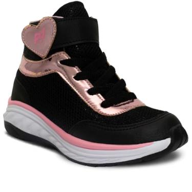 Imagem de Tenis Feminino Infantil Nº 28 Ao 36 Botinha Menina Escolar 11.117j (Preto, BR, Criança de 9 a 12 anos, Numérico, 34)