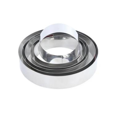 Imagem de Molde cortador forma de Redondo circular 15,5cm fixo liso para bolos biscoitos massas confeitaria