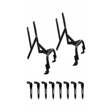 Imagem de KIT SUPORTE ENTRE EIXO PARA-LAMA E SUPORTE ABRACADEIRA FH - FERRO - PRETO (NATURAL) -