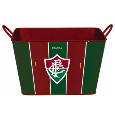 Imagem de Balde de Metal Fluminense Brahma Futebol - Oficial 8 Litros