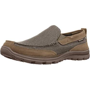 Imagem de Skechers Mocassins masculinos superiores Milford, Caqui, 41