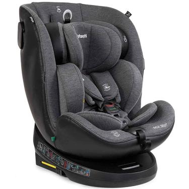 Imagem de Cadeirinha Para Auto Isofix Top Tether Infanti Mia 360 I-Size 0 A 36kg Reclinável Ajustável Preto Cadeira Passeio Carro Bebê Infantil Base Giratória