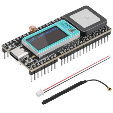 Imagem de Monitor sem fio UC6580 SX1262 863 928MHz LoRa WiFi Bluetooth L1 L5 L2 GPS GLONASS BDS Galileo NAVIC QZSS Posição ESP32 Placa de extensão de desenvolvimento tipo C Display LCD Arduino cena inteligente