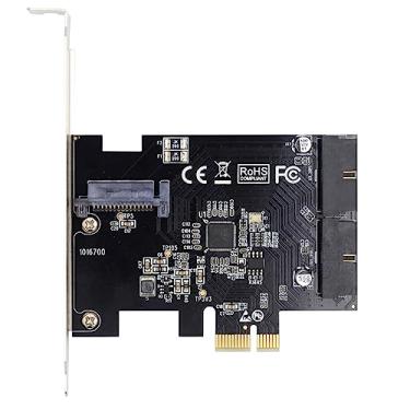 Imagem de CY Placa 5Gbps 19 pinos 20 pinos USB 3.0 conector do painel frontal para PCI-E 1X Express adaptador para placa-mãe de computador
