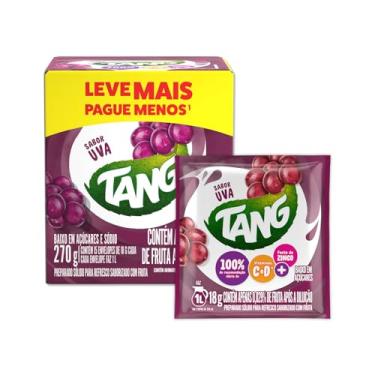 Imagem de Refresco Em Pó Tang Uva Caixa Com 15 Unidades De 18g
