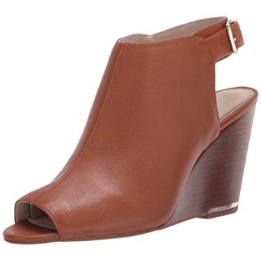 Imagem de Kenneth Cole New York Salto plataforma feminino peep toe, Conhaque, 9