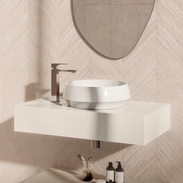 Imagem de Bancada De Porcelanato Para Banheiro Alto Padrão Portobello W