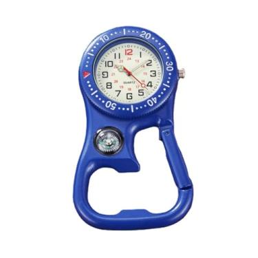 Imagem de CHICHIYANG Relógio de quartzo mosquetão, relógio com cinto de mochila para várias atividades ao ar livre, caminhadas, acampamento e escalada