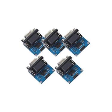 Imagem de 5 peças MAX3232 Módulo Raiz Conector Chip RS232 para TTL Fêmea Porta Serial para TTL DB9 Módulo Conversor Placa Compatível com Atualizações de Equipamento como DVD