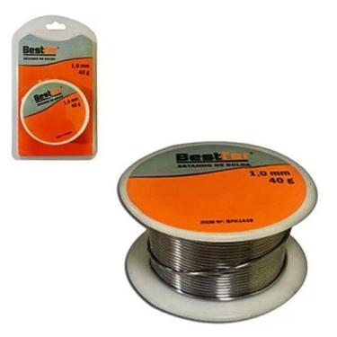 Imagem de Carretel Fio de Estanho Para Solda 40g 1mm - Bestfer