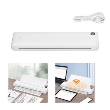 Imagem de Impressora Termica A4 Bluetooth Celular App USB Bateria Recarregavel P