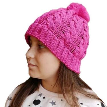 Imagem de Touca Gorro Pompom Infantil Menina Inverno Macio Quentinho 03 a 12 Ano