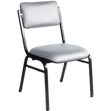 Imagem de Cadeira Empilhável para Auditórios Linha Hotel Smart Cinza - Design Of