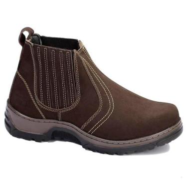 Imagem de Botina Adventure Masculina Couro Cano Curto Conforto Macia - Bell Boot