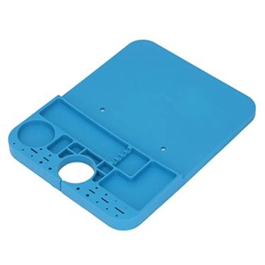 Imagem de Tapete de Reparo de Silicone Premium Resistente Ao Calor Azul Ma Resistente Ao Calor Antiestático Multifuncional Micro Esteira de Solda, para Manutenção