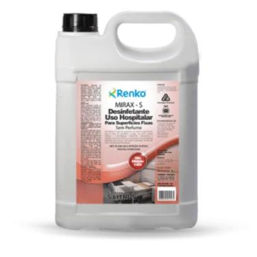 Imagem de Desinfetante Hospitalar Alta Diluição Mirax-S 5 Litros Renko
