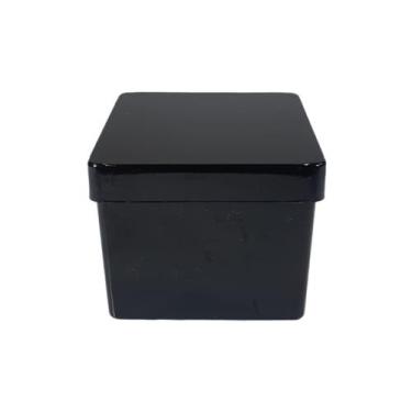 Imagem de Caixinha De Plástico Preto Espelhada Brilhante - 30 Unidades - Russo A