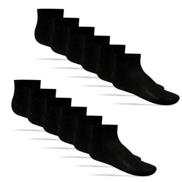 Imagem de Kit 12 Pares Meia Cano Curto Unissex Atacado - Cores - Planeta Meias, 
