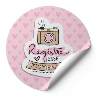 Imagem de 120 Etiquetas Auto Colante Adesivos Redondos Registre Esse Momento Fun