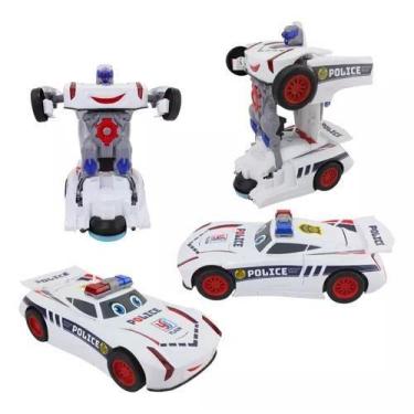 Imagem de Carrinho De Polícia Autobots Bate E Volta Com Luz E Som - Toys
