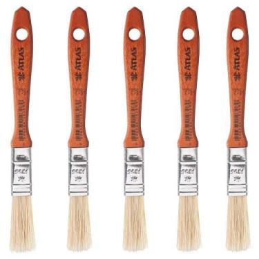 Imagem de 5 Trincha Pincel Verniz E Stain Atlas 1/2 Polegada 396