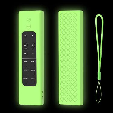 Imagem de LEFXMOPHY SB01-RC Capa para Sennheiser Ambeo Max Soundbar SB01-RC Controle Remoto Verde Silicone Skin Glow in Dark