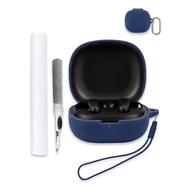 Imagem de Capa para Soundcore by Anker P20i, capa protetora de silicone macio, portátil, resistente a arranhões, resistente a choques, compatível com Anker Soundcore P20i, capa rígida com kit de limpeza,