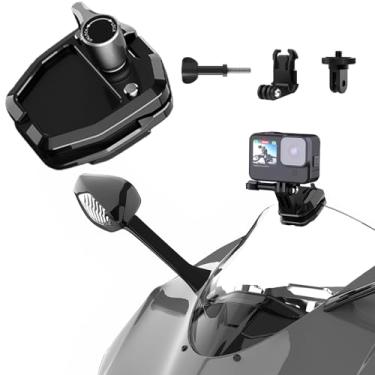 Imagem de Sruim Suporte de para-brisa para câmera de motocicleta para Insta360 X4 X3 X2 Ace Pro One RS R GO 2 3, Go Pro Hero 12 11 10 9 e DJI OSMO Action 4 3 2