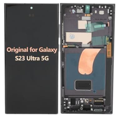 Imagem de 6,8 OLED Original para Galaxy S23 Ultra, Display LCD LED Conjunto Digitalizador de Tela de Toque S23ultra 5G SM S918 S918U S918A S918W, Substituição de Tela LCD Com Moldura,
